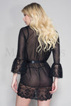 Lingerie - Music Legs - 60089 - Mesh Lace Robe