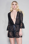 Lingerie - Music Legs - 60089 - Mesh Lace Robe