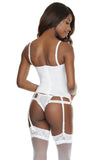 Lingerie - Coquette - Metal Boned Corset White