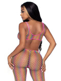 Lingerie - Leg Avenue - Rainbow Dreams Footless Bodystocking
