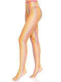 Pantyhose - Leg Avenue - Ombre Rainbow Woven Net Tights