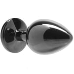 Anal Plug - Ouch! - Gunmetal Clear Gem Large