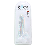 Dildo - King Cock - 7" Clear Cock With Balls