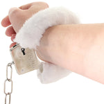 Hand Cuffs - Calexotics - Furry Cuffs - White