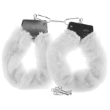 Hand Cuffs - Calexotics - Furry Cuffs - White