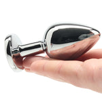 Anal Plug - Ouch! - Red Round Gem Plug Medium
