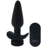 Anal Plug - Tailz - Vibrating Silicone Snap-On With 3 Tails
