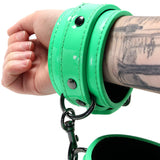 Restraints - NsNovelties - Electra Wrist Cuffs Green