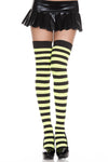 Thigh Hi - Music Legs - Wide Stripe OS