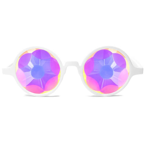Glasses - GloFX - White Frame Kal with Sacred Lenses