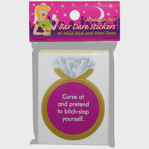 Game - Kheper - Bride To Be Bar Dare Stickers