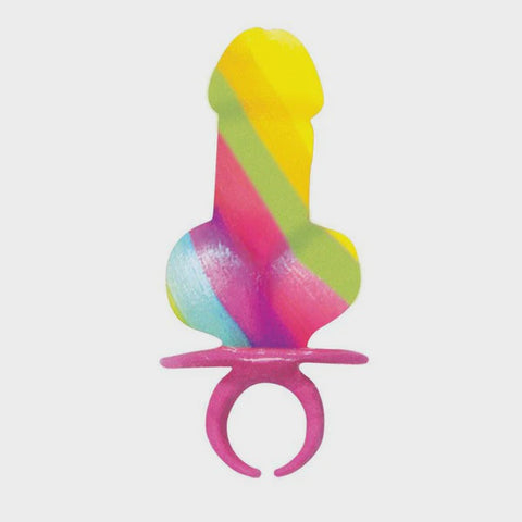 Novelty - HottProducts - Rainbow Cock Pop Ring
