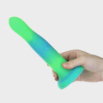 Dildo - Addiction - Rave Blue & Green 8"