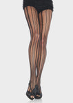 Pantyhose - Leg Avenue - Vintage Pinstrip Black