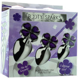 Anal Plug - Booty Sparls - Violet Flower Gem 3 Pack