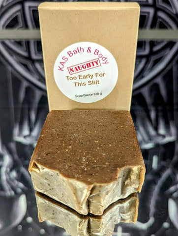 Soap - Kas Bath & Body - Too Early For This Shit Naughty Line - Coffee & Cocoa