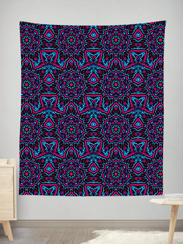 Tapestry - Pink and Blue Mandala
