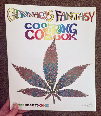 Books - Colouring - Cannabis Fantasy Cool Coloring Book