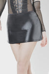 Lingerie - Coquette - Wetlook Mini Skirt Black