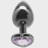 Anal Plug - Ouch! - Purple Heart Gem Large