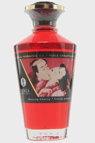 Massage Oil - Shunga - Blazing Cherry Warming Oil