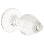Anal Plug - Ouch! - Glow In The Dark Glass Plug Medium