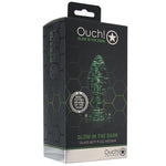 Anal Plug - Ouch! - Glow In The Dark Glass Plug Medium