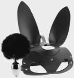 Anal Plug - Tailz - Bunny Tail Anal Plug & Mask Set