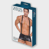 Lingerie - Zeus - Wet Look Suspender Shorts